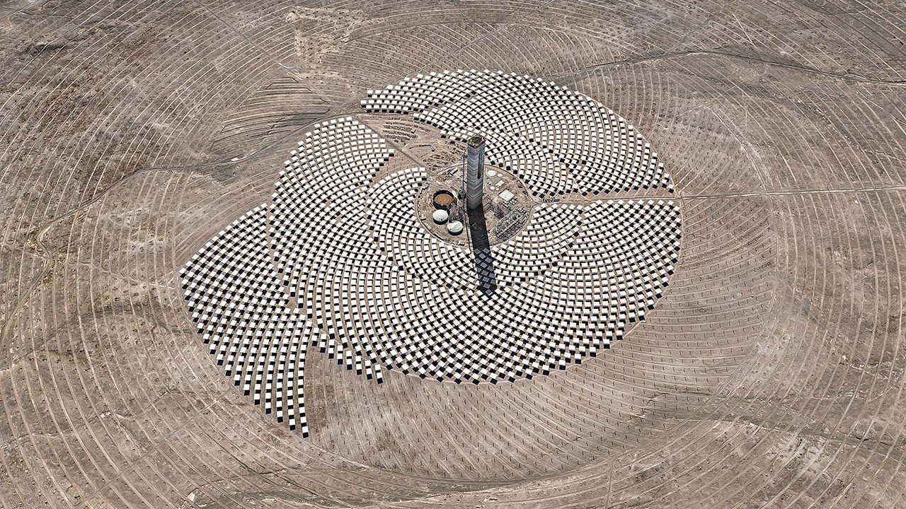 Cerro Dominador Solar Project in Atacama Desert, Chile. 