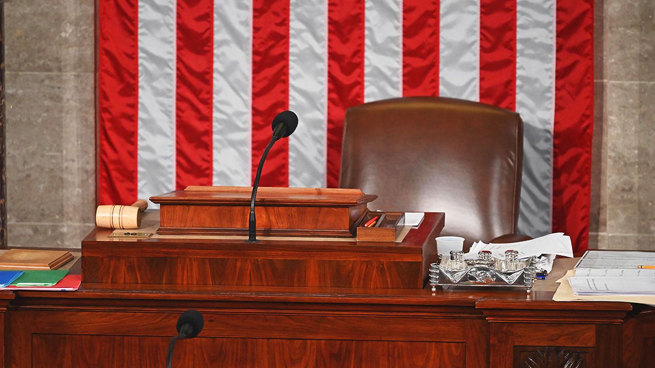 The empty seat of the US House Speaker
